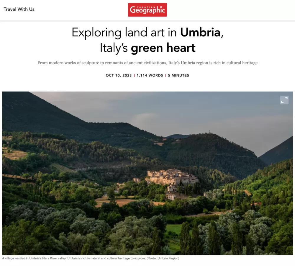 Esplorando la land art in Umbria, il cuore verde dell’Italia - Canadian Geographic - Toronto